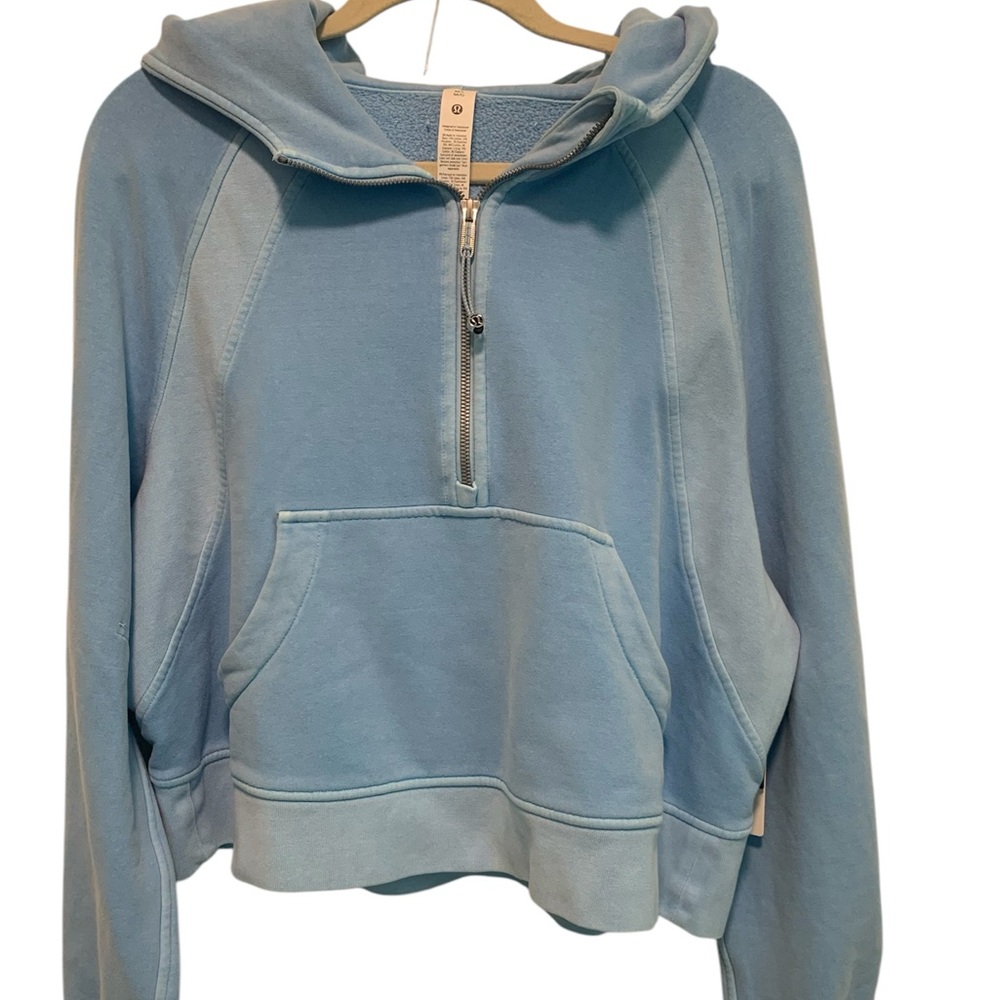 lululemon athletica Sky Blue Half-Zip Hoodie